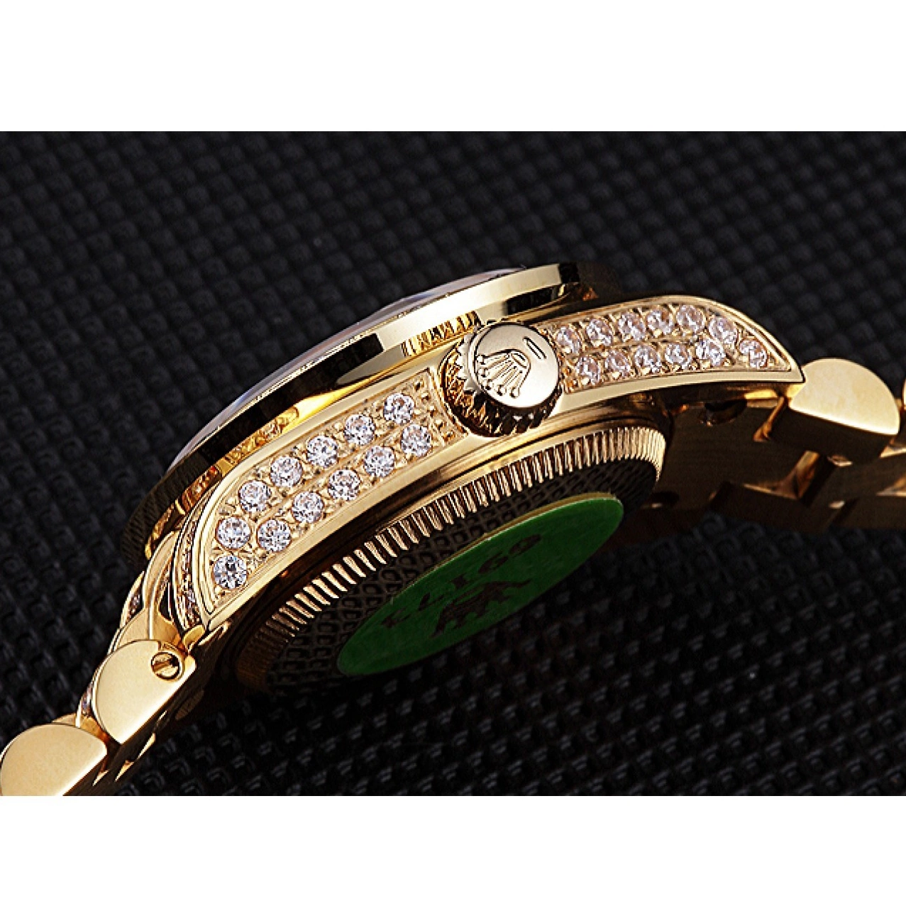 Aaa replica watch Rolex 622024 Swiss Gold Diamond DateJust Dial 0623